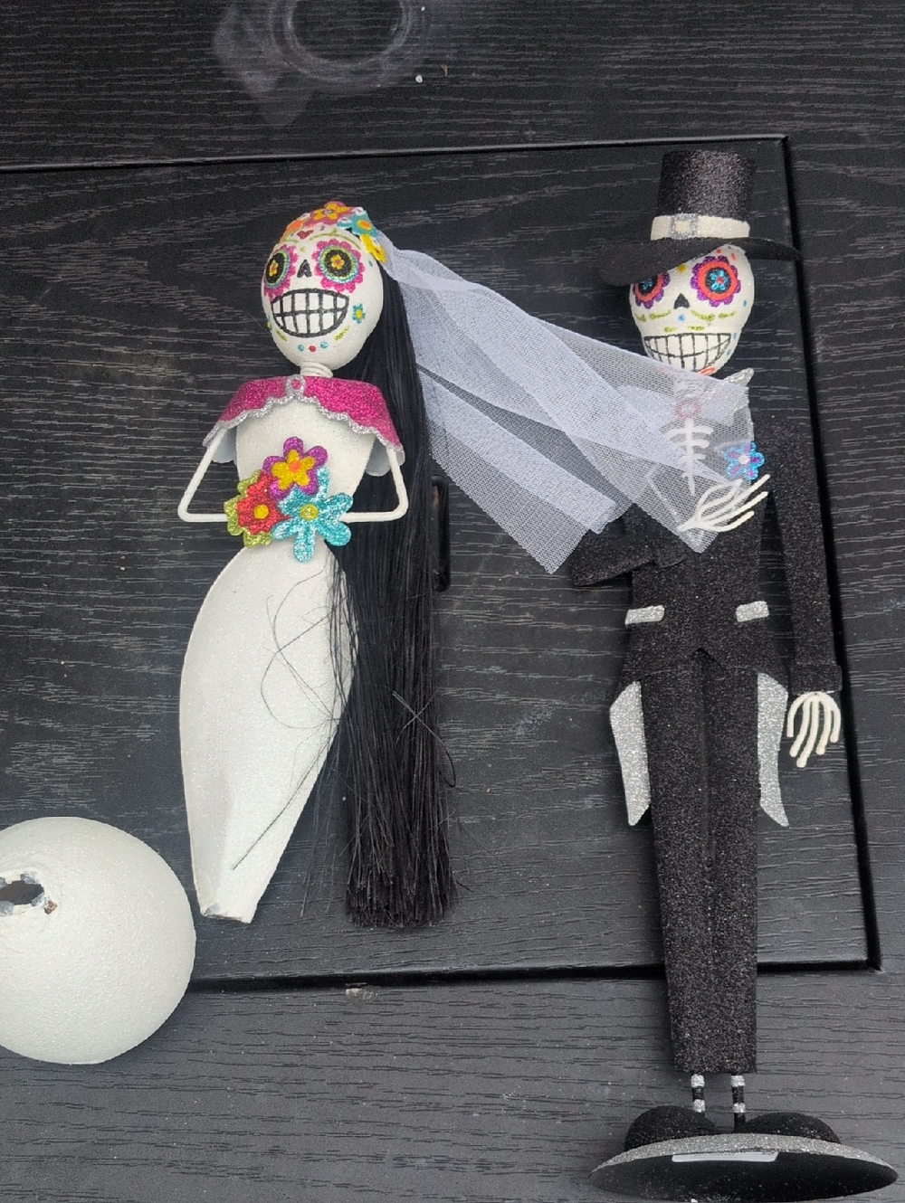 Pier 1 Day Of The dead Bride And Groom Sugar Skulls